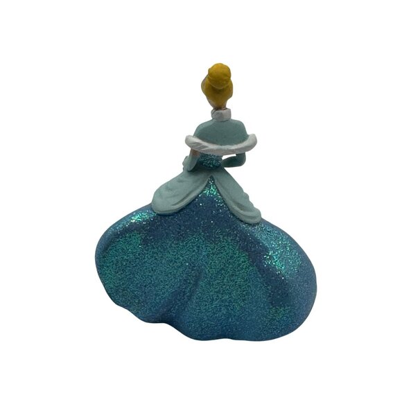 Disney Members-Only Cinderella Figurine Sparkly Blue Dress Holiday Edition - Picture 2 of 3